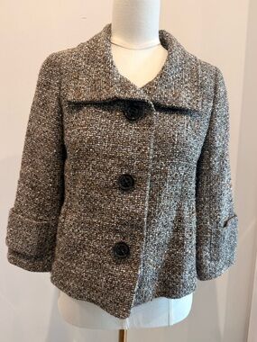 Classiques  Entier jacket brown tweed size small